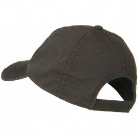 Baseball Caps Superior Garment Washed Cotton Twill Frayed Visor Cap - Grey - CA18H3QAR7E $17.03