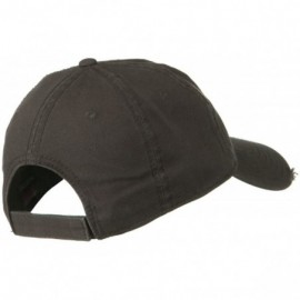 Baseball Caps Superior Garment Washed Cotton Twill Frayed Visor Cap - Grey - CA18H3QAR7E $17.03