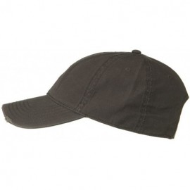 Baseball Caps Superior Garment Washed Cotton Twill Frayed Visor Cap - Grey - CA18H3QAR7E $17.03