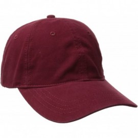 Baseball Caps Women's Washed Ball Cap with Adjustable Leather Back - Red - C511XXJI2LB $18.23