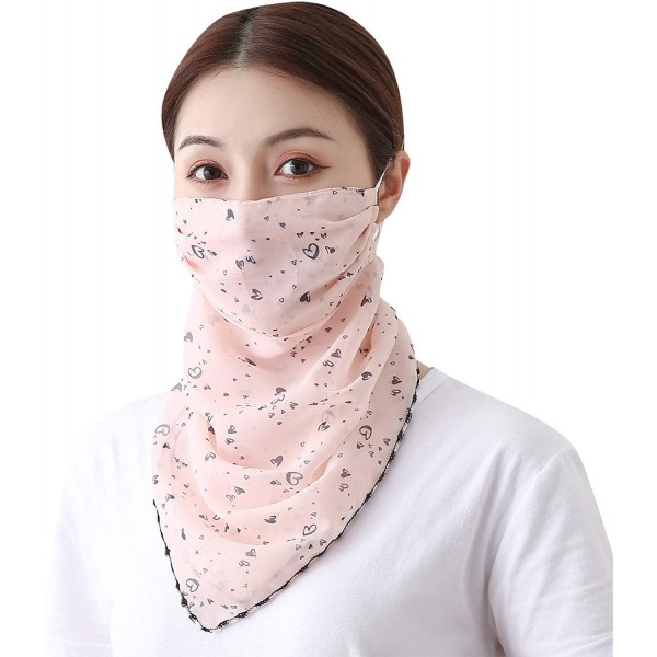 Balaclavas Women Multifunctional Bandana Chiffon Headband Scarf Balaclava Sun UV Protection - A3 - CA198S0HKAA $7.79