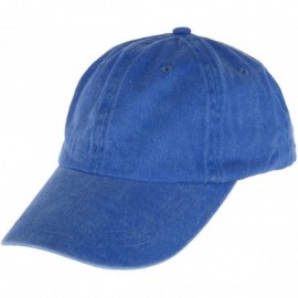 Baseball Caps Pigment Dyed Cotton Twill Cap - Royal - CY18899U6W7 $8.50