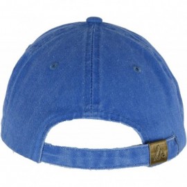 Baseball Caps Pigment Dyed Cotton Twill Cap - Royal - CY18899U6W7 $8.50