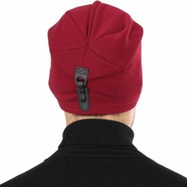 Skullies & Beanies Cotton Slouchy Beanie Hat Men Women Unisex Baggy Lightweight Hip-Hop Skull Cap - Wine Red - C818XGN9IAL $1...