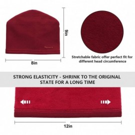 Skullies & Beanies Cotton Slouchy Beanie Hat Men Women Unisex Baggy Lightweight Hip-Hop Skull Cap - Wine Red - C818XGN9IAL $1...