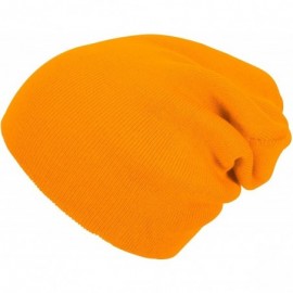 Skullies & Beanies Solid Winter Long Beanie - 12 Piece Wholesale - Gold - CP18YW7H7MS $28.43