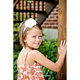 Headbands Emma Silk Flower Girls Arch Headband - Light Pink - C911RNLRY5F $11.77