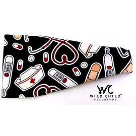 Headbands Nurse Headband- Voted 1 Cute Workout Headband- Running Headband- Fitness Headband Black - CJ185SMR7CM $9.95