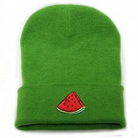 Skullies & Beanies Sk901 Watermelon Basic Ski Winter Beanie Hats - Lime - CF185RSKWYH $16.30