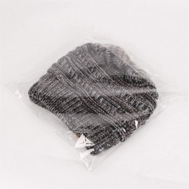 Skullies & Beanies 2 Pack of Women Beanie Trendy Ponytail Messy Bun Beanie Soft Warm Knitting Solid Ribbed Hat - Green+black/...