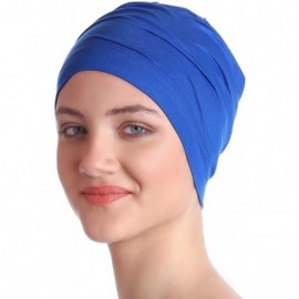 Baseball Caps Unisex Bamboo Sleep Caps for Cancer- Hair Loss - Chemo Caps - Royal Blue - C111K2L2DF9 $22.87