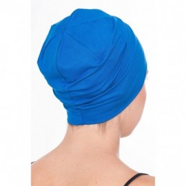 Baseball Caps Unisex Bamboo Sleep Caps for Cancer- Hair Loss - Chemo Caps - Royal Blue - C111K2L2DF9 $19.23