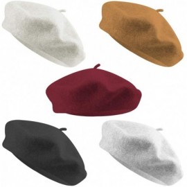 Berets French Style Beret Hat Beanie Beret Artist Hat Fashion Outdoor Hat for Women - CT192S40RGQ $19.21