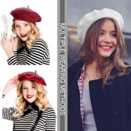 Berets French Style Beret Hat Beanie Beret Artist Hat Fashion Outdoor Hat for Women - CT192S40RGQ $19.21