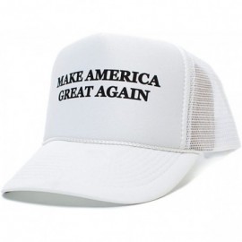 Baseball Caps Make America Great Again Unisex-Adult One Size Hat White/White - White - CN123K8M8VT $13.68