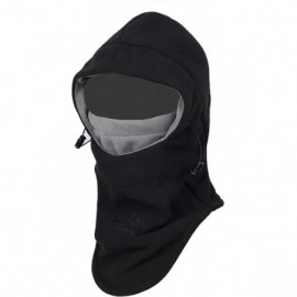 Balaclavas Warm Fleece Balaclava Ski Bike Full Face Mask Neck Warmer Winter Sports Cap - Black Grey2 - CW1299W6U69 $12.18