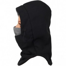 Balaclavas Warm Fleece Balaclava Ski Bike Full Face Mask Neck Warmer Winter Sports Cap - Black Grey2 - CW1299W6U69 $12.18