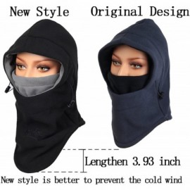 Balaclavas Warm Fleece Balaclava Ski Bike Full Face Mask Neck Warmer Winter Sports Cap - Black Grey2 - CW1299W6U69 $12.18