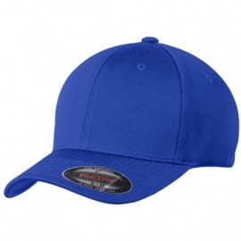 Baseball Caps Men's Flexfit Cool & Dry Poly Block Mesh Cap - White - CN11QDSO3LR $16.98