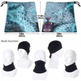 Balaclavas Lion Neck Gaiter Warmer Windproof Mask Dust Face Clothing Free UV Face Mask - Snow Leopard - CV196QTURM0 $18.70