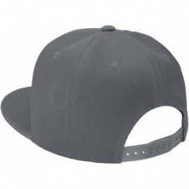 Baseball Caps Classic Snapback Hat Cap Hip Hop Style Flat Bill Blank Solid Color Adjustable Size - 2pcs Black & Grey - CI18GN...