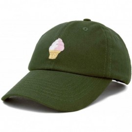 Baseball Caps Soft Serve Ice Cream Hat Cotton Baseball Cap - Olive - CV18LKZYS9E $11.94