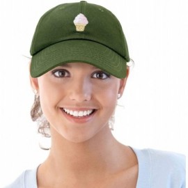 Baseball Caps Soft Serve Ice Cream Hat Cotton Baseball Cap - Olive - CV18LKZYS9E $11.94