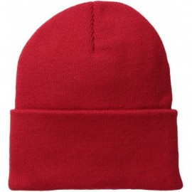 Skullies & Beanies Men's Acrylic Watch Cap - Red - C211AX0GX1N $11.51