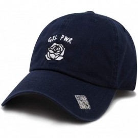 Baseball Caps Girl Power Dad Hat Cotton Baseball Cap Polo Style Low Profile - Navy - C618OZ55585 $14.16