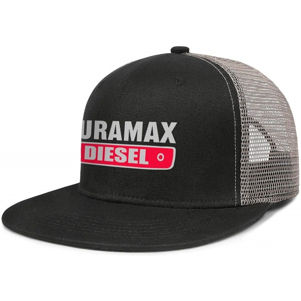 Baseball Caps Duramax Logo Women Mens Cute Baseball Cap Mesh Cap Dad Hats Visor Hats - Black Gray-74 - CR18WWADSAL $14.05