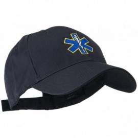 Baseball Caps Star of Life Embroidery Cap - Navy - CM11FITSXT5 $30.38