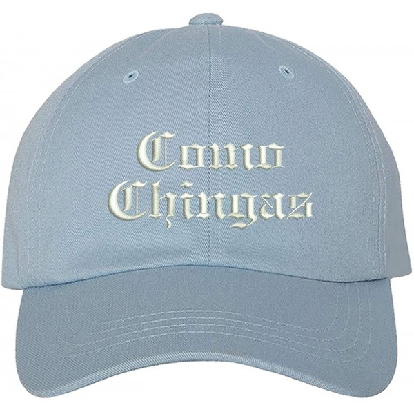 Baseball Caps Como Chingas Embroidered Baseball Hat - Latina Hat for Women - Funny Hats - Sky Blue - C11963E2KC6 $12.46