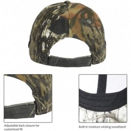 Baseball Caps Men's Hunting Fishing Hat Camo Series Adjustable Mesh Ball Cap 3D Embroidered - 1 Break Up Camo - CF18OM72YIS $...