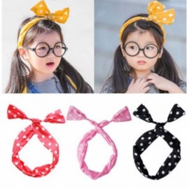 Headbands Lovef Women Ladies Rockabilly Hair Bands Head Wrap Vintage Headbands Wired Retro Scarf 5 Pcs Random Color - CI12GCW...