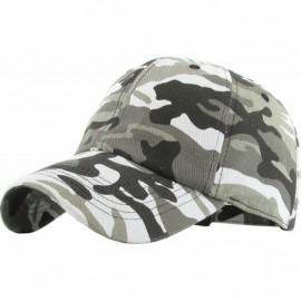 Baseball Caps Dad Hat Adjustable Unstructured Polo Style Low Profile Baseball Cap - Camo Black - CJ18SIHHRNS $27.59