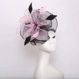 Sun Hats Women's Organza Kentucky Derby Tea Party Hat - Design 3 - Light Pink - C618T6YZ9CG $11.54