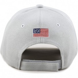 Baseball Caps Trump 2020 President Keep America Great Flag Cotton 3D Cap - Kag - Light Grey - C518U9CQIAW $13.90