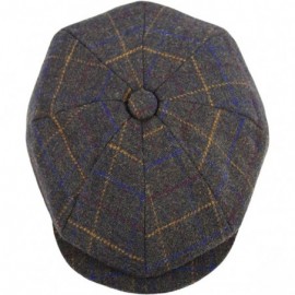 Newsboy Caps Classic Men's Wool Herringbone Newsboy Cap Driving Cabbie Tweed Applejack Golf Hat - 2157-olive - C718LZG893H $1...