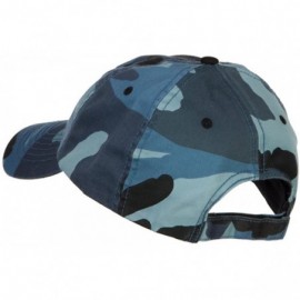 Baseball Caps US Coast Guard Veteran Military Embroidered Enzyme Camo Cap - Sky - CV18CGLHXKI $28.66