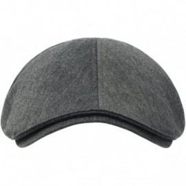 Newsboy Caps Cotton Flat Cap Cabbie Hat Gatsby Ivy Cap Irish Hunting Hat Newsboy - Gray - C7119BSJYKB $25.86
