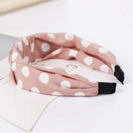 Headbands Hairband- Women Polka Dot Bowknot Headband Hair Head Hoop Hair Accessories for Girls - Pink - CS18U73RS6X $7.80