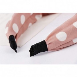 Headbands Hairband- Women Polka Dot Bowknot Headband Hair Head Hoop Hair Accessories for Girls - Pink - CS18U73RS6X $7.80