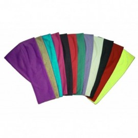 Headbands Lot 17 Various Colors Egyptian Headband Cotton Bandana Hijab Bonnet - CV18RO9C3DU $14.62