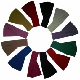 Headbands Lot 17 Various Colors Egyptian Headband Cotton Bandana Hijab Bonnet - CV18RO9C3DU $14.62