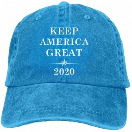 Baseball Caps 2020 Keep America Great Unisex Trucker Hats Dad Baseball Hats Driver Cap - Royalblue - CZ18KNO6SA0 $9.52
