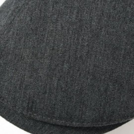 Newsboy Caps Cotton Flat Cap Cabbie Hat Gatsby Ivy Cap Irish Hunting Hat Newsboy - Gray - C7119BSJYKB $25.86