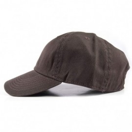 Baseball Caps Polo Style Baseball Cap Ball Dad Hat Adjustable Plain Solid Washed Mens Womens Cotton - Brown - CY18WDC2O27 $9.02