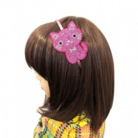 Headbands Girls Womens Crystal Party Headband (Pink Cat) - CZ18TN3AG7S $15.22