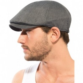 Newsboy Caps Cotton Flat Cap Cabbie Hat Gatsby Ivy Cap Irish Hunting Hat Newsboy - Gray - C7119BSJYKB $25.86