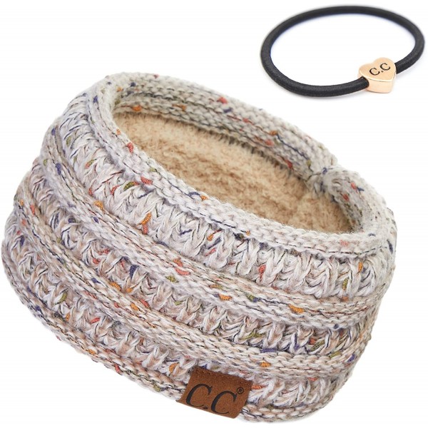 Headbands Stretch Ribbed Ear Warmer Head Band with Ponytail Holder (HW-21) (HW-817) (HW-826) - Ombre Oatmeal - CM18AEMZZKE $1...